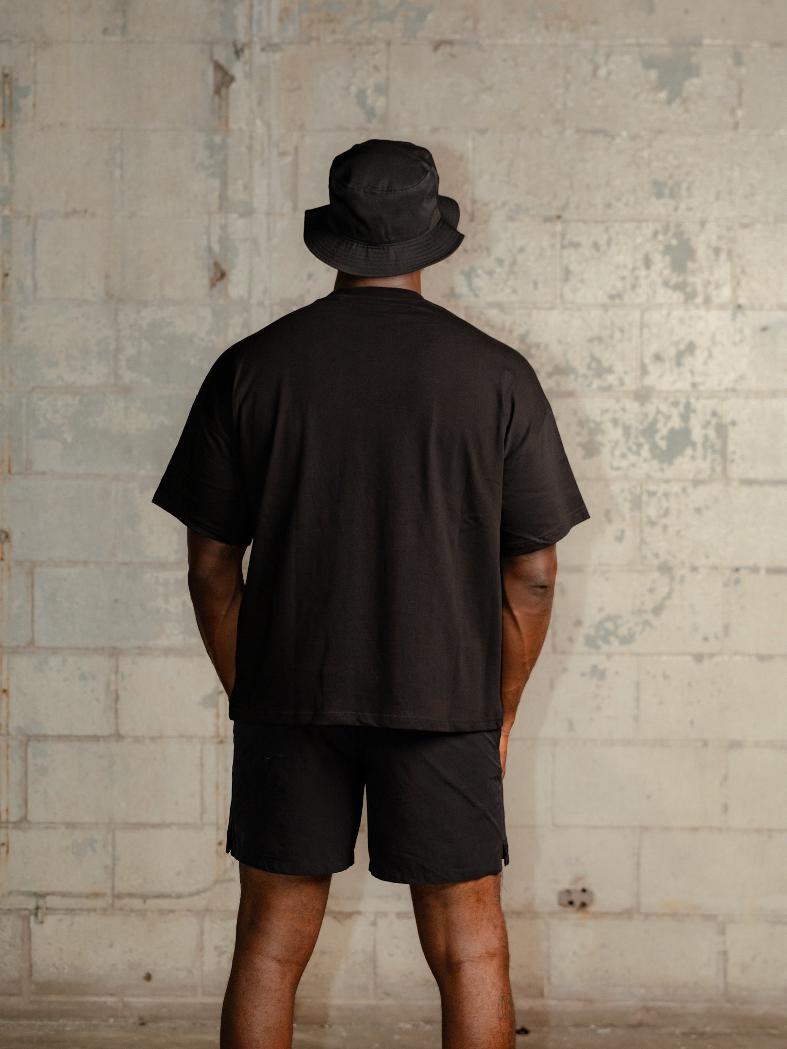 BROTHERHOOD BOXY TEE IN BLACK