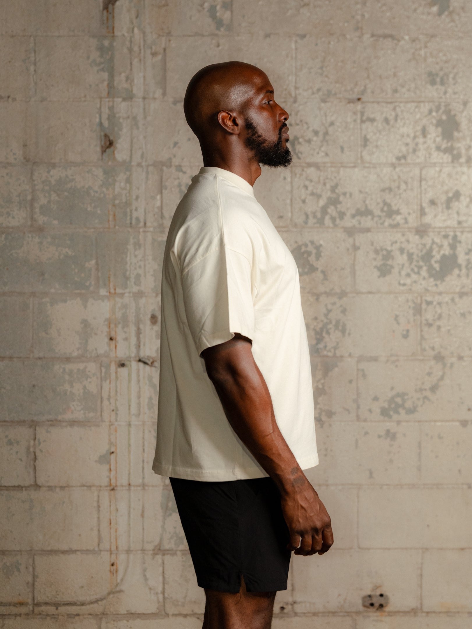 BROTHERHOOD BOXY TEE IN CREAM