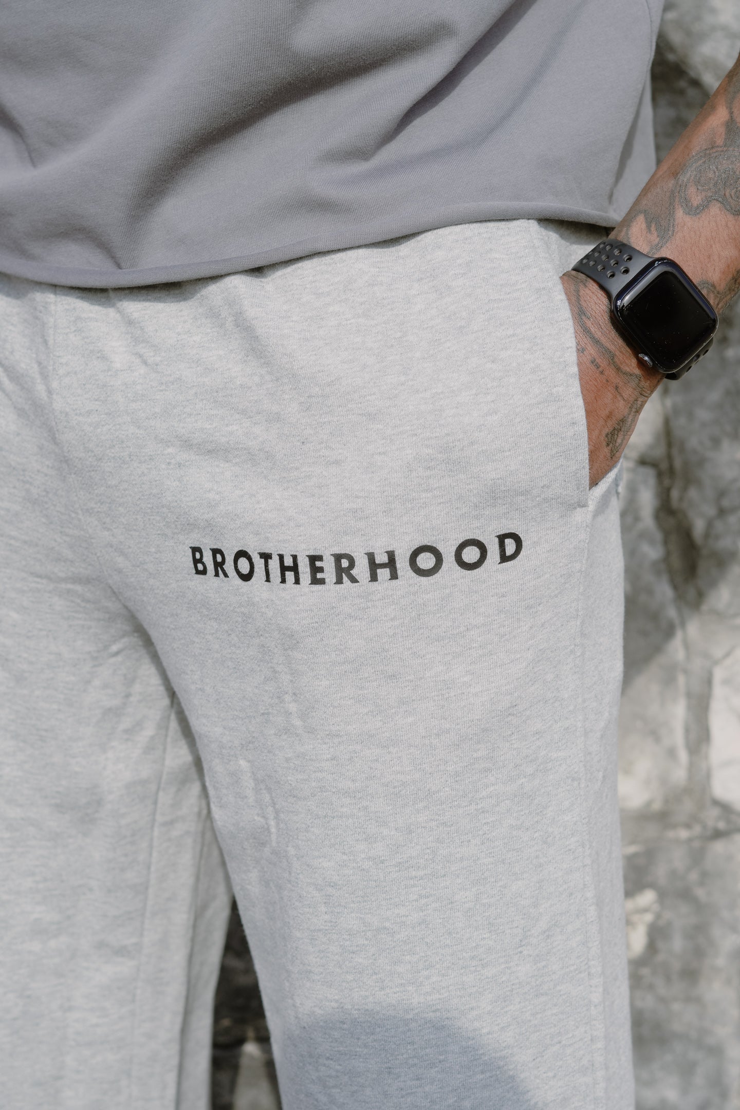 HEAVY WIDE RELAX SWEATPANTS IN GREY