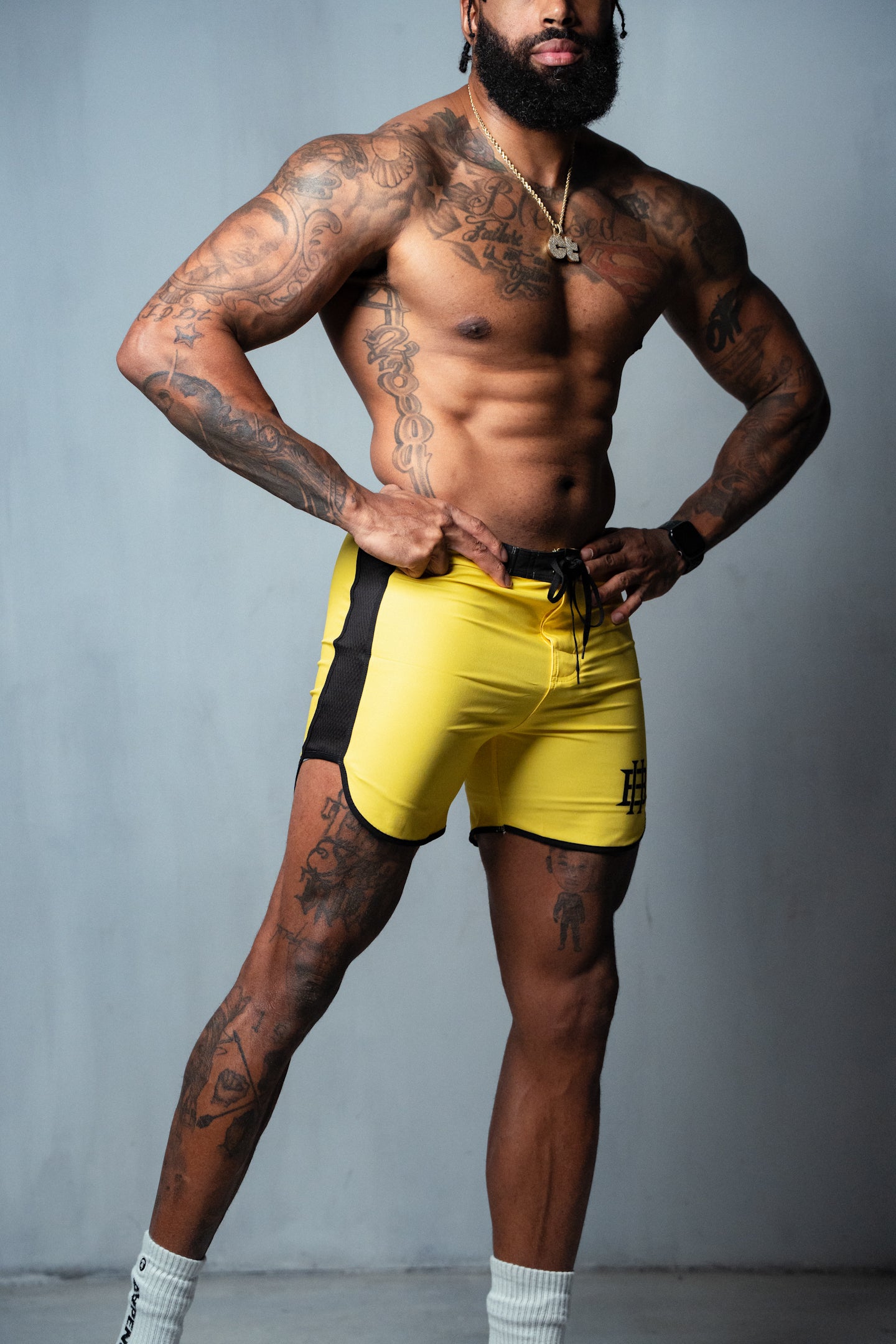 BH SOLID YELLOW SHORTS