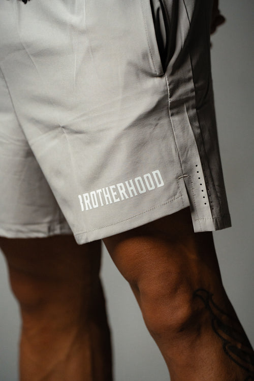 ACTIVE DRY SHORTS IN SILVER