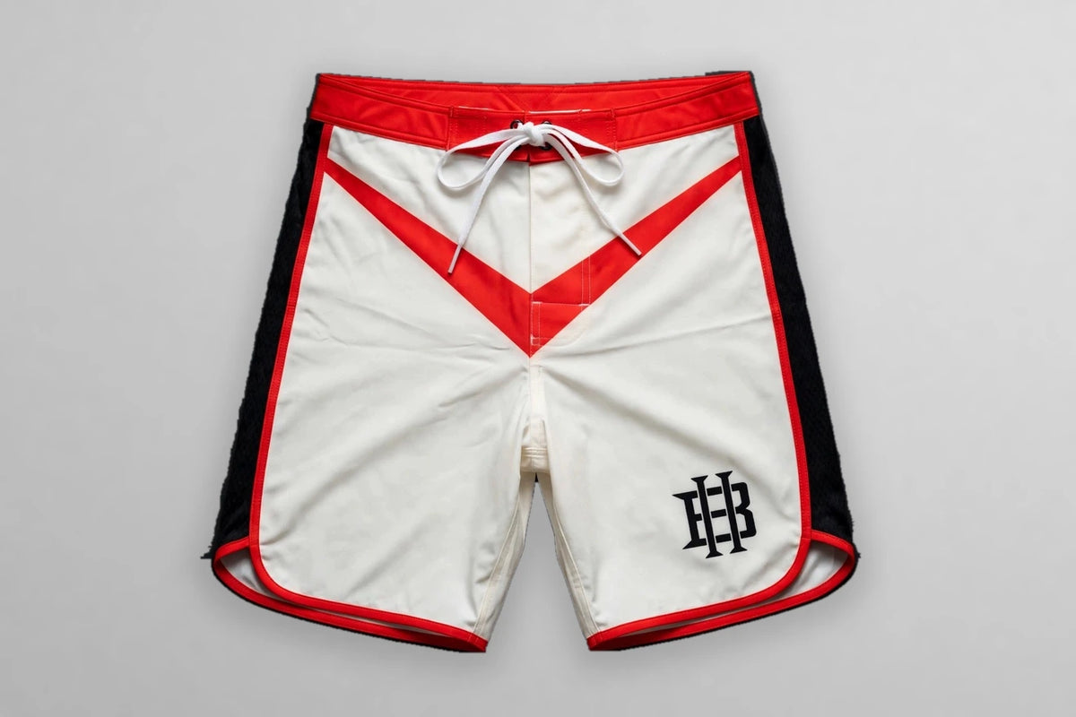 BH VICTORIOUS SHORTS IN WHITE/RED